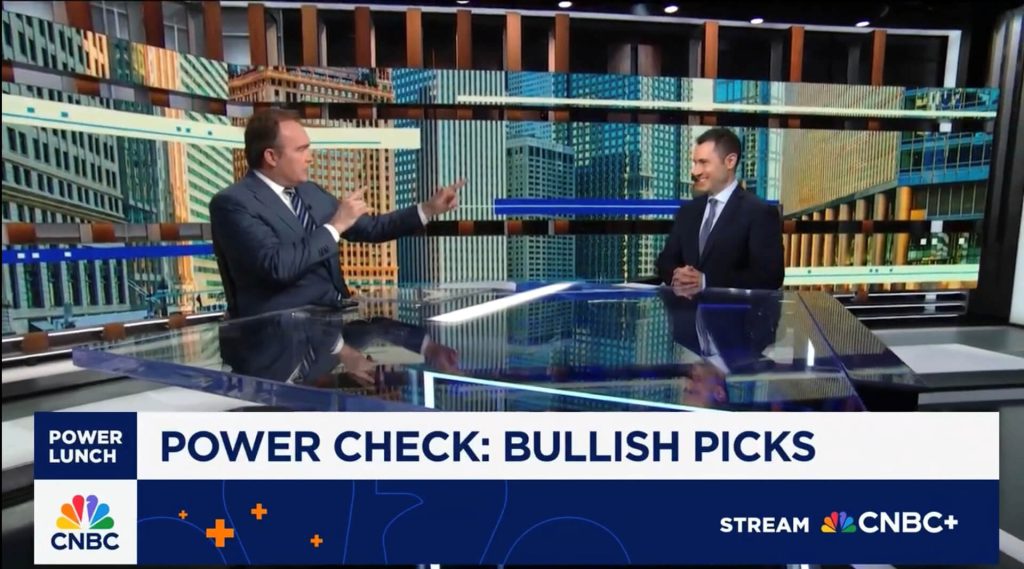 Sam Shikiar on the set at CNBC